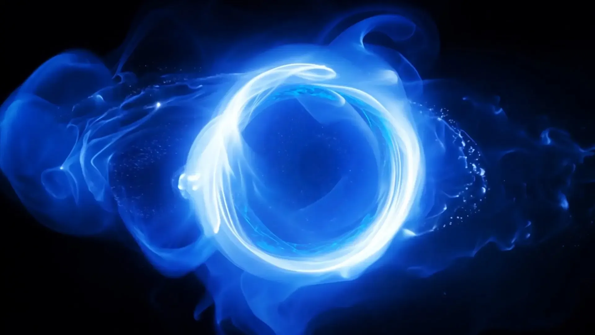 Mystic Blue Swirls Ethereal Background for Logo Animation